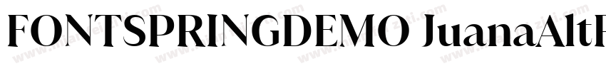 FONTSPRINGDEMO JuanaAltRegular字体转换